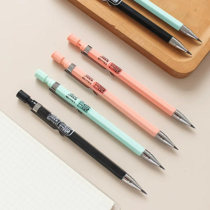 M&G Mechanical Pencil 2.0mm Random Color晨光 写不断自动铅笔考试涂卡2.0粗芯免削笔 笔杆颜色随机