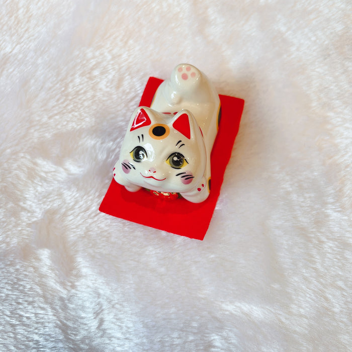 Cat Figurine 18-281 E 招财猫猫雕像