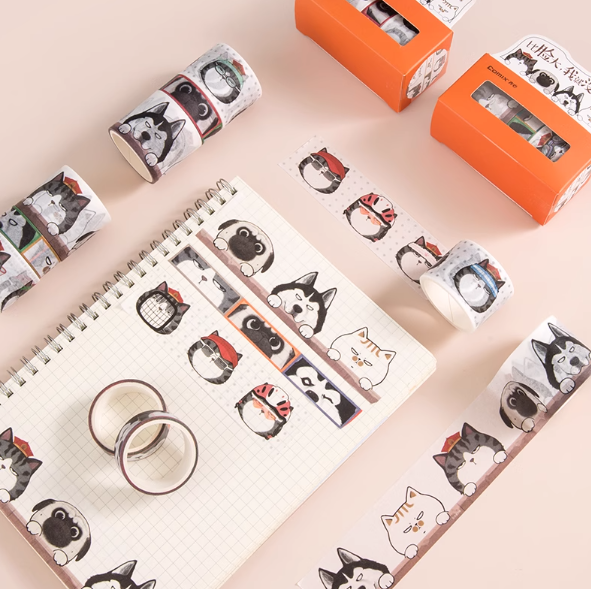 COMIX WHCV6003 Decorative Washi Tape 齐心 吾皇万睡和纸胶带