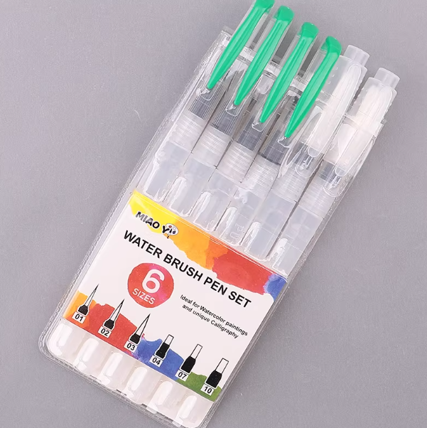 Water Brush Pen Set 6pcs 自来水笔套装 6支装