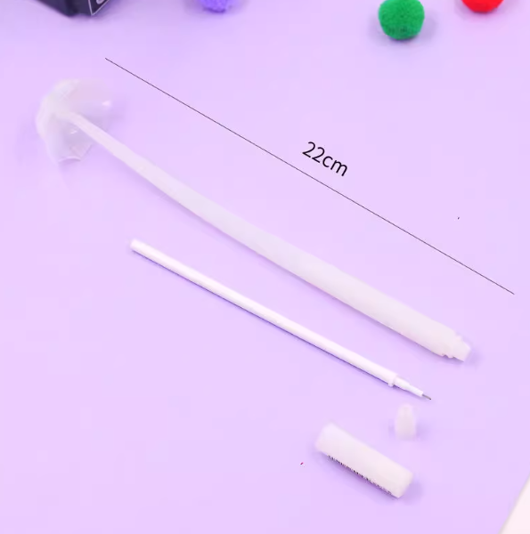 Umbrella Shape Silicone Gel Ink Pen - 0.5mm Black Ink 雨伞造型硅胶中性黑色笔
