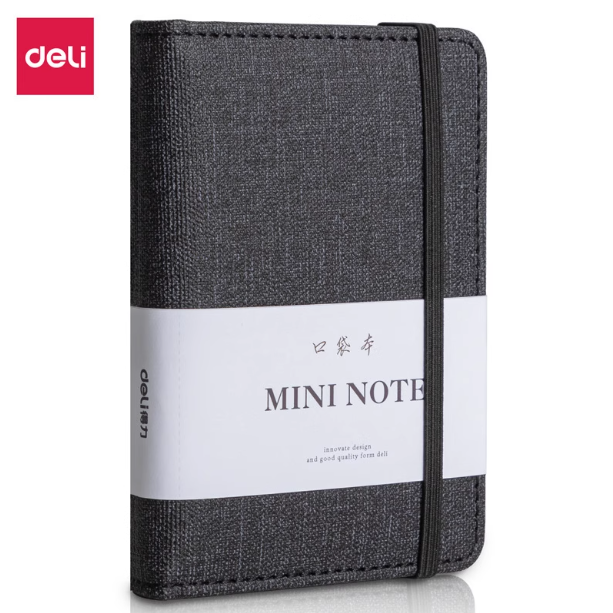 DELI Mini Note - A6 Black 得力迷你口袋本 A6 黑色