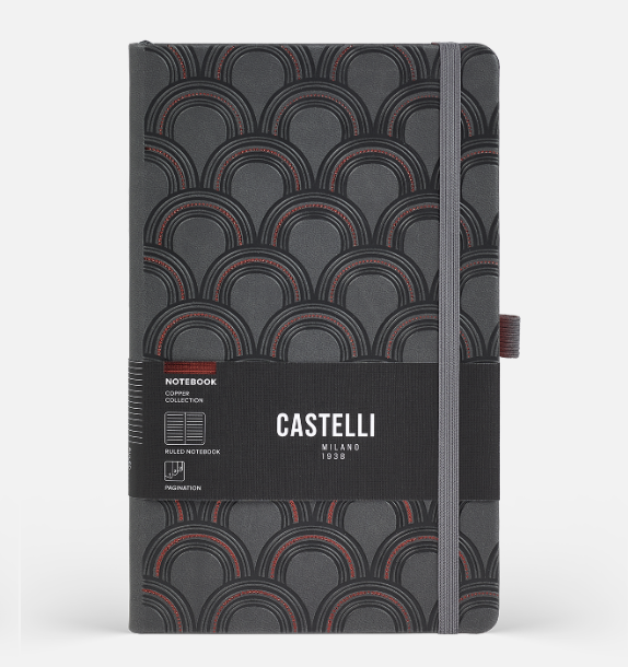 CASTELLI Copper Collection Notebook - Art Deco 卡斯泰利铜纹典藏笔记本 艺术装饰