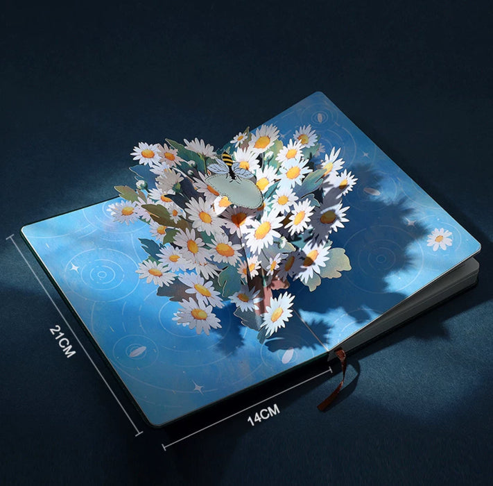 AIT CARD Pop-up Notepad - Daisy 立体弹出笔记本 小雏菊