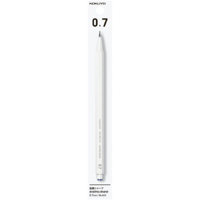 Kokuyo Mechanical Pencil Enpitsu Sharp 0.7mm white 1P 国誉六角杆自动铅笔 白杆 0.7mm