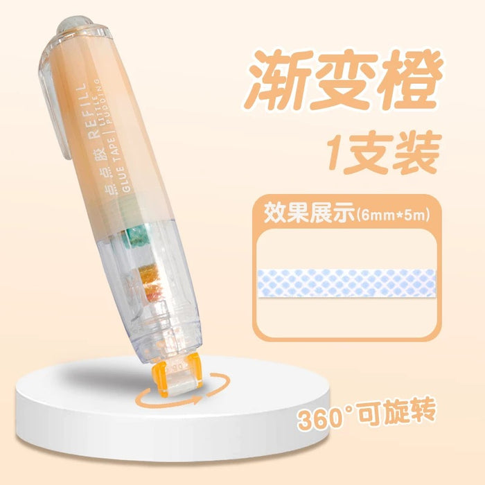 CHANGLI GT-A575RE Glue Tape Orange 长立点点胶 按动可替换 渐变橙