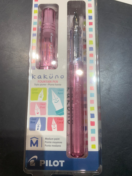 kakuno fountain pen mediun nib pink