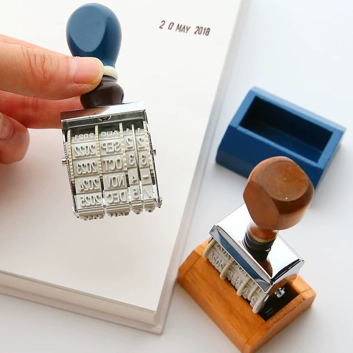 Date Stamp Random Color 手帐日期滚轮印章 个性复古文艺 可调年月日 颜色随机