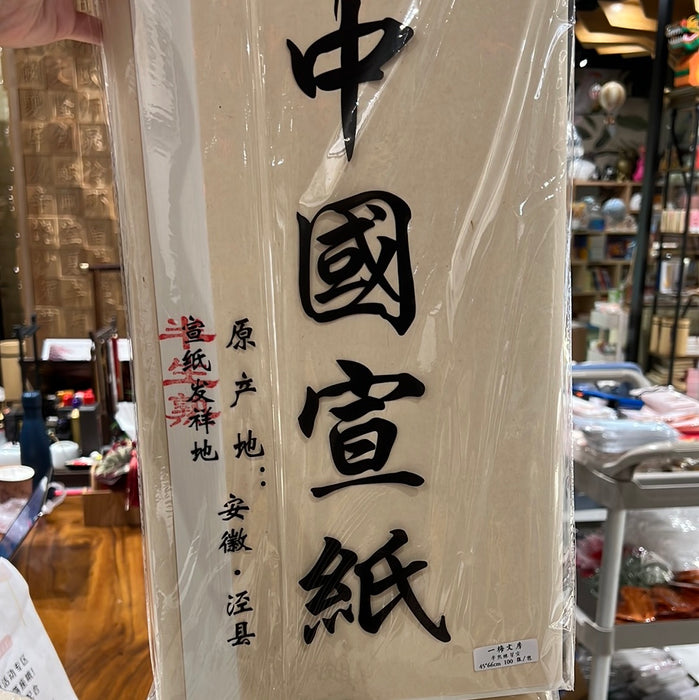 Chinese Calligraphy & Ink Painting Practice Xuan Paper - Semi-Treated -  69 x 46cm 4尺3开书法国画练习纸：半生熟