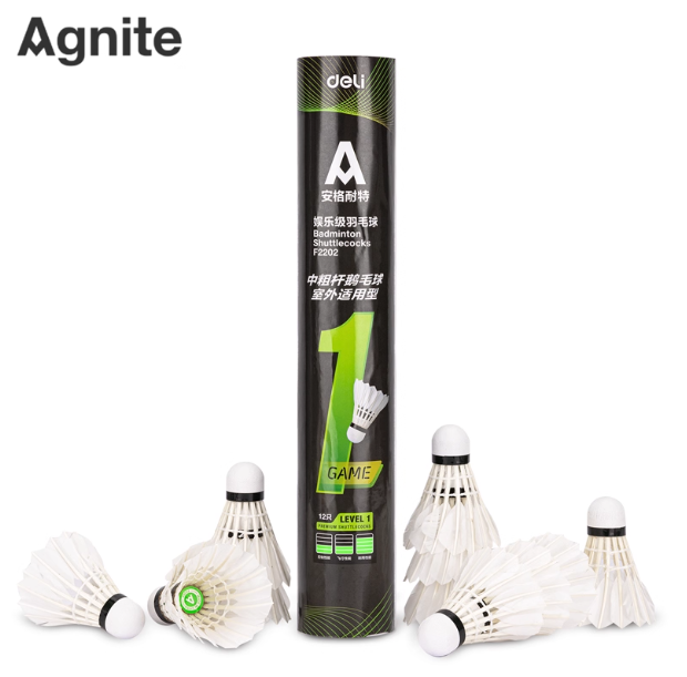 AGNITE F2210 Shuttlecock 12pcs 安格耐特F2202羽毛球 12个装