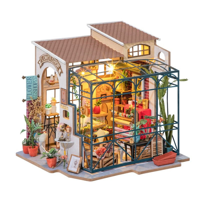 ROLIFE Emily's Flower Shop DG145 3D Wooden Puzzle 若来DIY手工拼装模型 DG145 艾米丽的花店