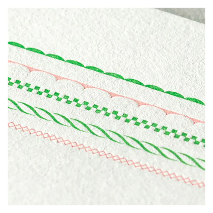 Midori Letterpress Stationery Set, Frame Pink 日本MIDORI凸版印刷信笺套装 粉色相框款