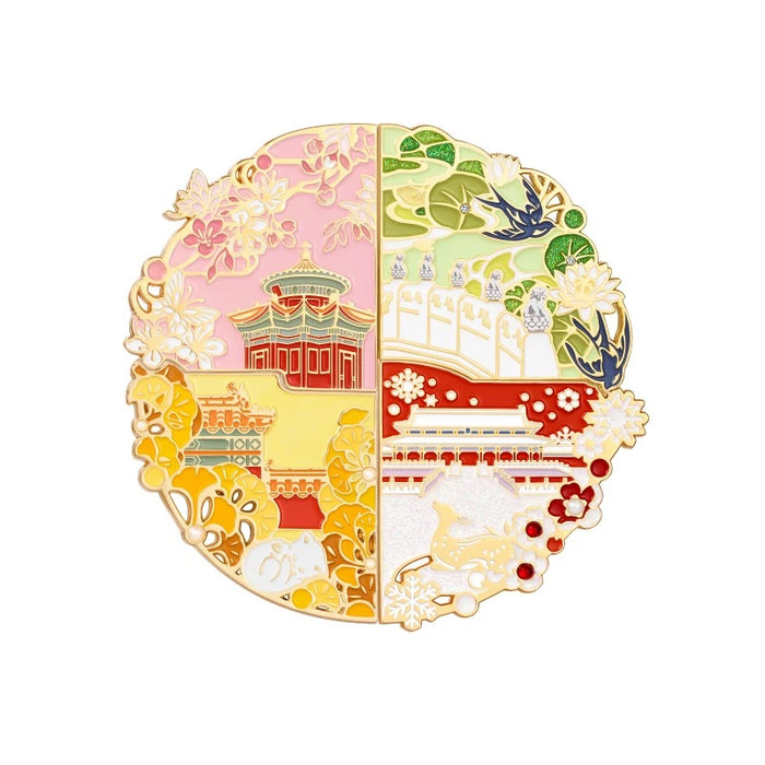 Gifts from the Palace Museum:Decorative Fridge Magnet故宫文创 四季紫禁城冰箱贴