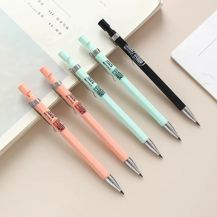 M&G Mechanical Pencil 2.0mm Random Color晨光 写不断自动铅笔考试涂卡2.0粗芯免削笔 笔杆颜色随机