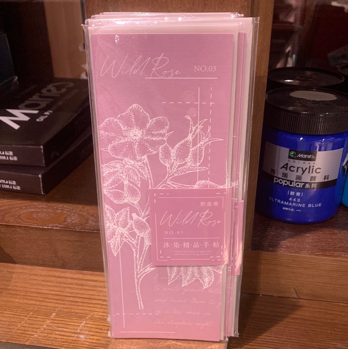 MOORE Premium Artistic Handnote 沐染精品手贴 野蔷薇