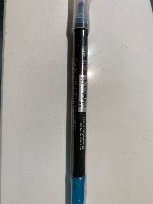 Kuretake Zig Clean Colour Dot Metallic Double-Sided Marker - Blue 125