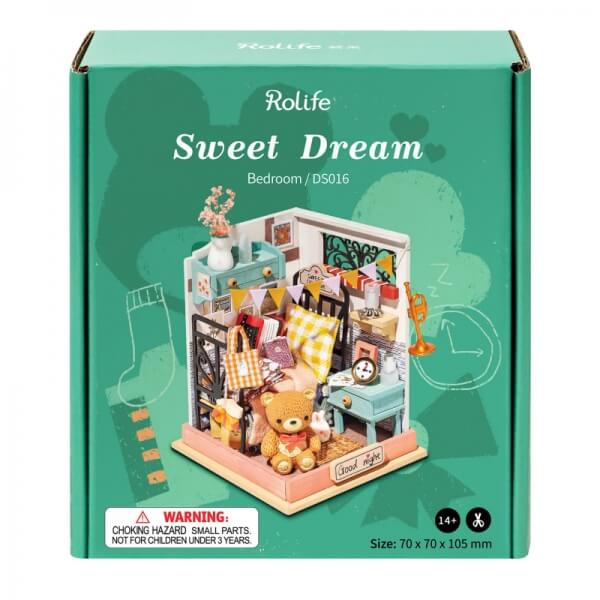 ROLIFE Sweet Dream DS016 3D Wooden Puzzle 若来DIY手工拼装模型 DS016 酣梦卧室
