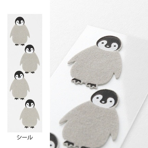 Midori Letter Set with Animal Stickers - Penguin Pattern日本MIDORI信笺套装 附带动物贴纸 企鹅