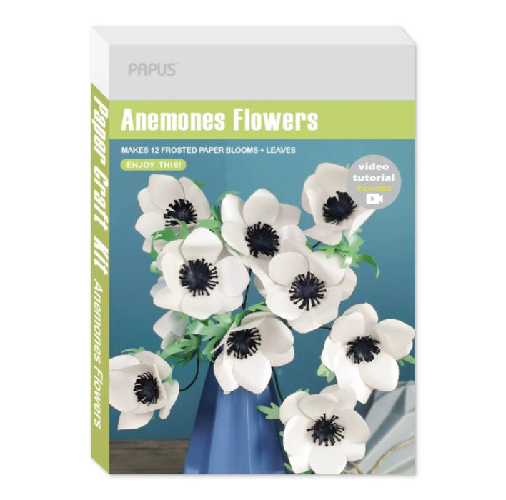 PAPUS Paper Craft Kit - Anemones Flowers 自制香水花DIY纸艺花手工材料包 银莲花