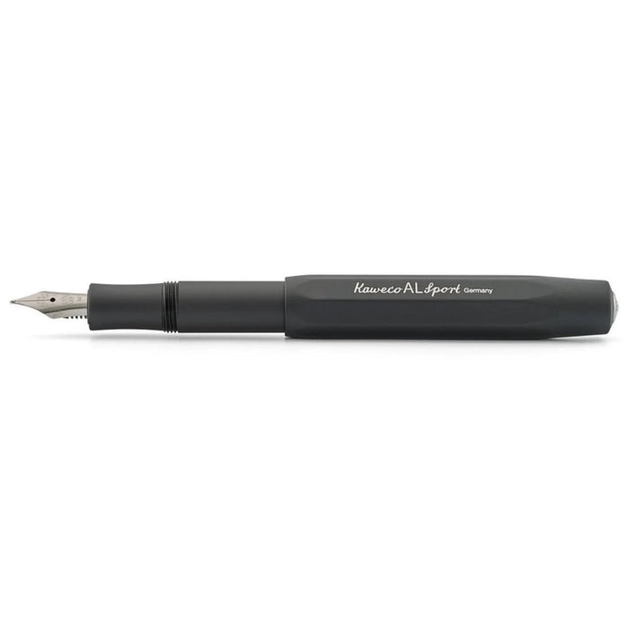 KAWECO AL SPORT BLACK FOUNTAIN PEN 10000429 EF 卡维克铝制AL系列钢笔 黑