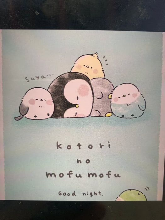 Birds kotori no mufu mofu Mini Notepad