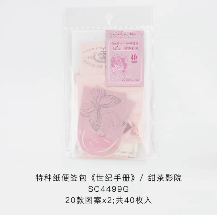 CardLover Premium Note Pads Collection信的恋人 特种纸便签包 世纪手册 甜茶影院