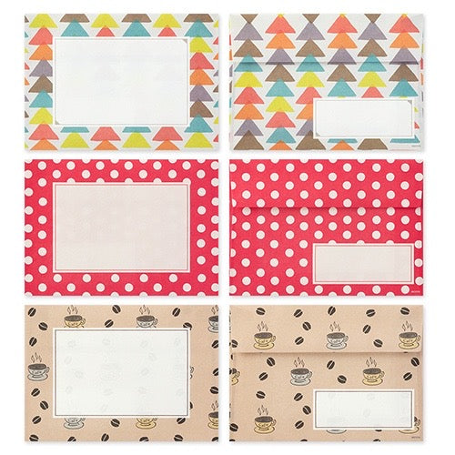 Midori Assorted Pattern Letter Set (Red Series) 日本MIDORI多彩混搭信纸套装 红色款