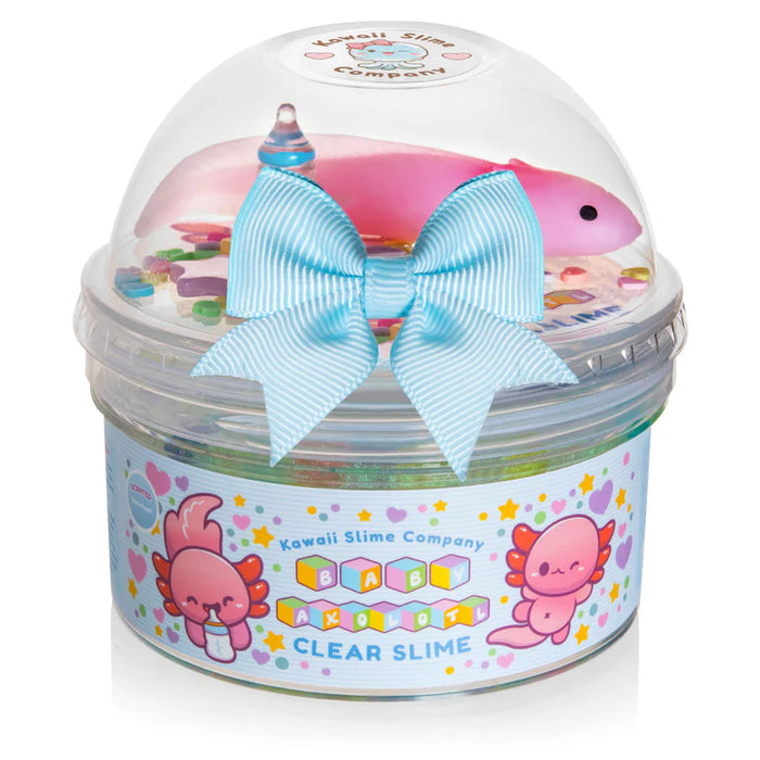 Baby Axolotl Clear Slime 蝾螈宝宝史莱姆软泥玩具