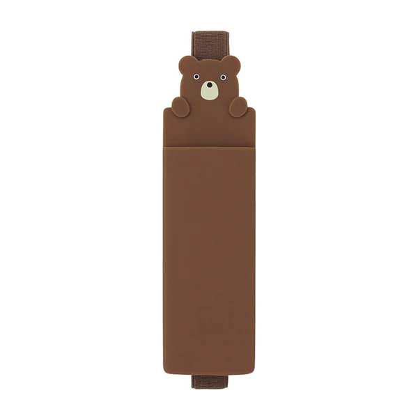 PuniLabo Book Band Pencil Case - Bear 笔记本绑带笔袋 熊熊