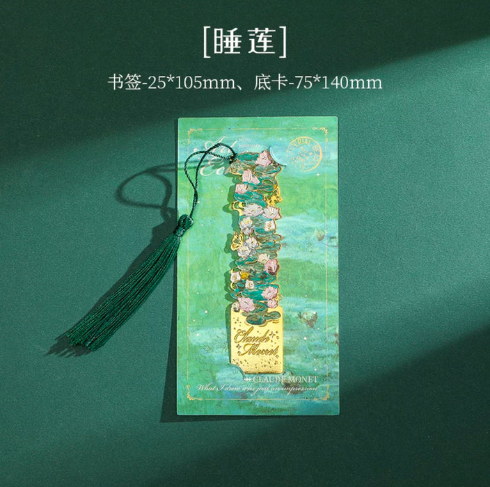 Metal Bookmark 艺术回响 金属书签：睡莲