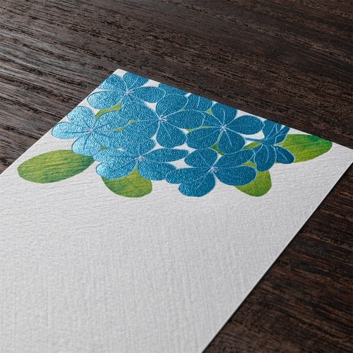 Midori Single-line Note Paper No.606, Gold Foil Jacaranda Pattern日本MIDORI 一笔笺 606 烫金蓝花楹短信纸