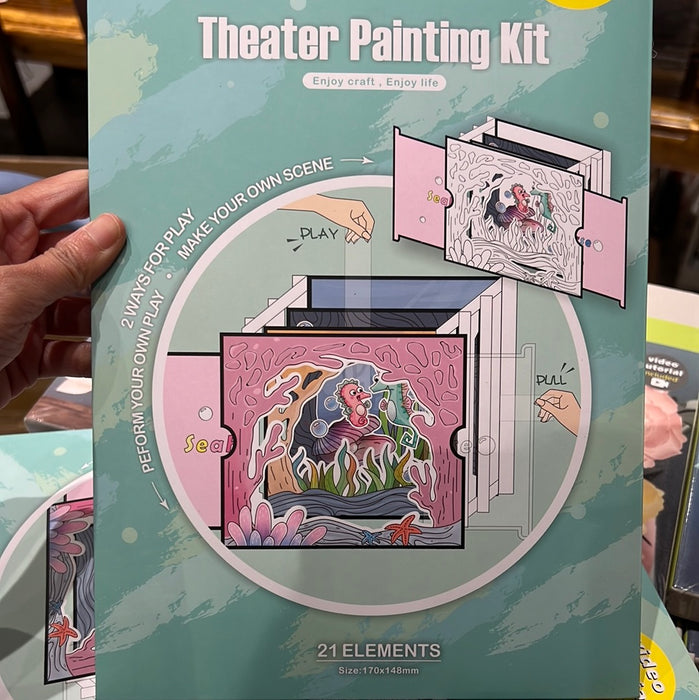 PAPUS Theater Painting Kit - Seahorse 填色小剧场 海马