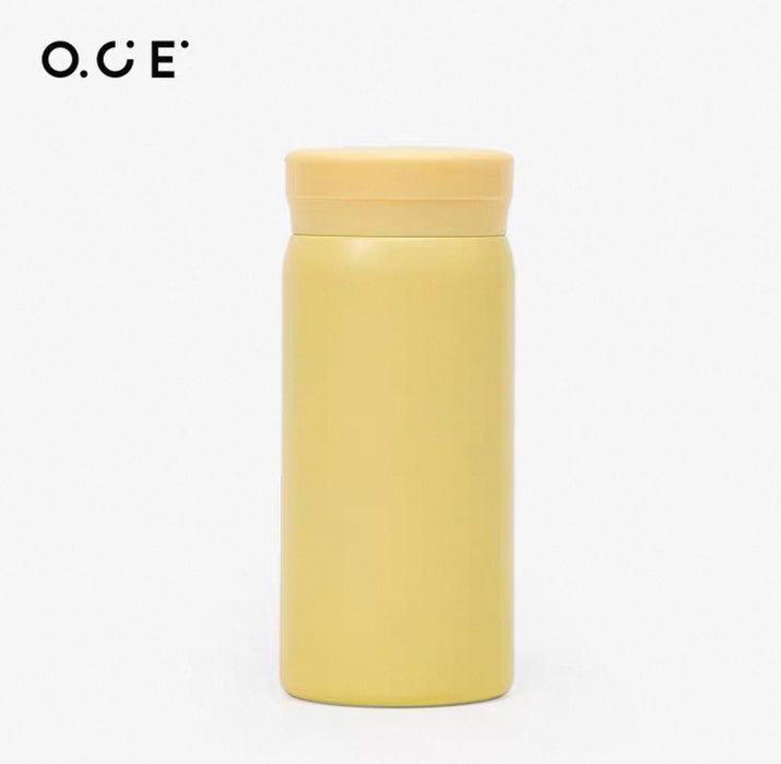 O.C.E.Mini Thermal Flask - 304 Stainless Steel，200ml，Beige O.C.E.便携迷你保温杯304不锈钢200ml 米黄色