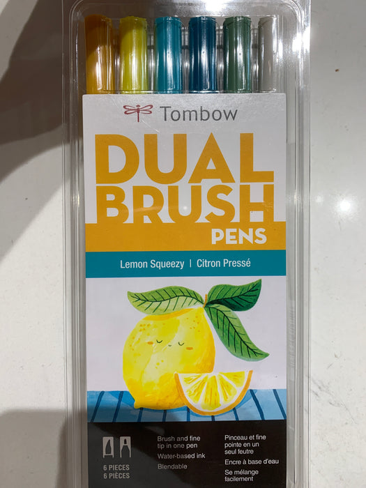 Tombow Lemon Squeezy Dual Brush Pen Set