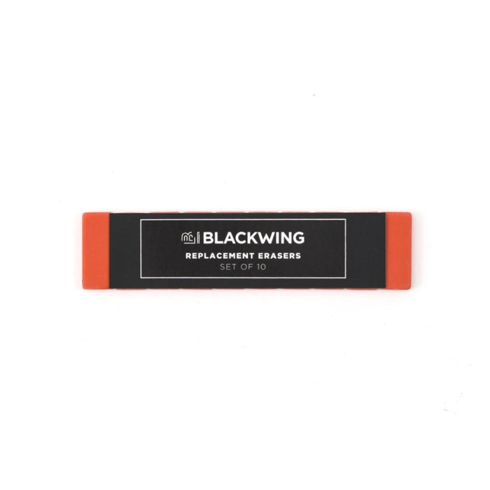 Blackwing Replacement Erasers - Red (Set of 10) 黑翼替换装橡皮 10个装 红色