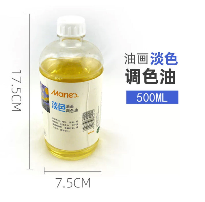 MARIE'S Pale Oil Painting Medium 马利油画淡色调色油 500ml
