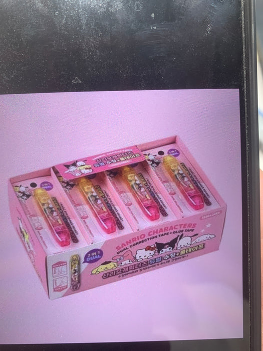 sanrio characters dual correction glue tape