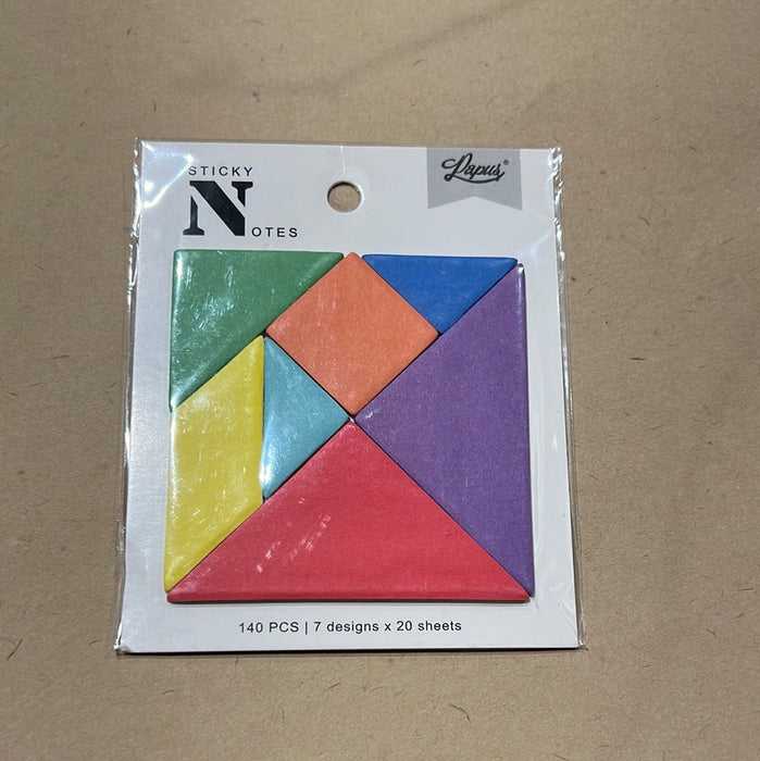 PAPUS Tangram Sticky Notes 七巧板便利贴 彩色