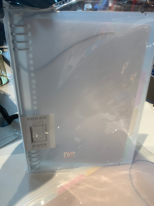 Ring Binder B5 三年二班PP活页夹B5