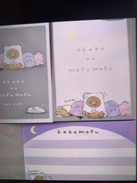 Animal obake no mofu mofu Mini Notepad