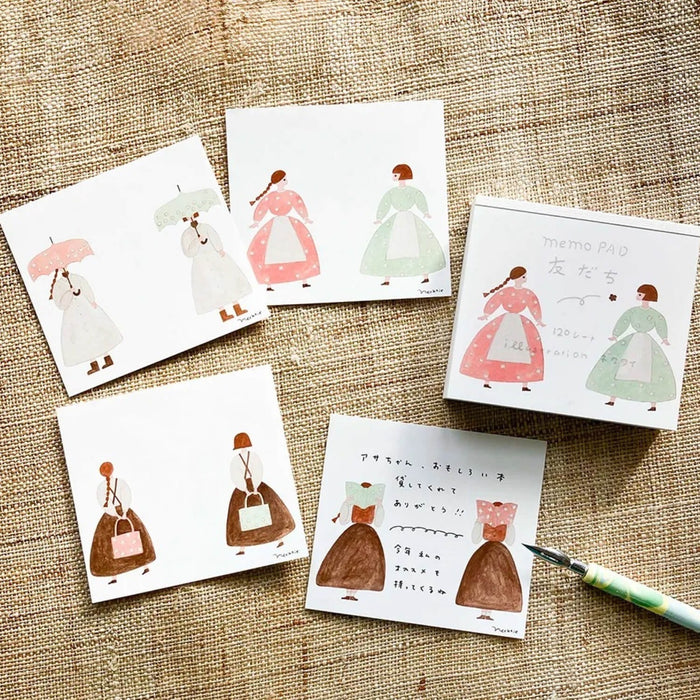 Hyogensha x Illustration Necktie "Friends" Block Memo 表现社 x 插画组合Necktie “Friends” 好友方块便签