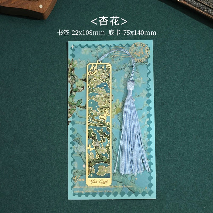Artistic Metal Bookmark 繁花掠影 金属书签：杏花