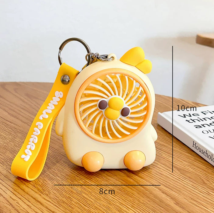 Portable Fan 可爱便携小风扇 钥匙扣挂件迷你USB 小鹦鹉 颜色随机