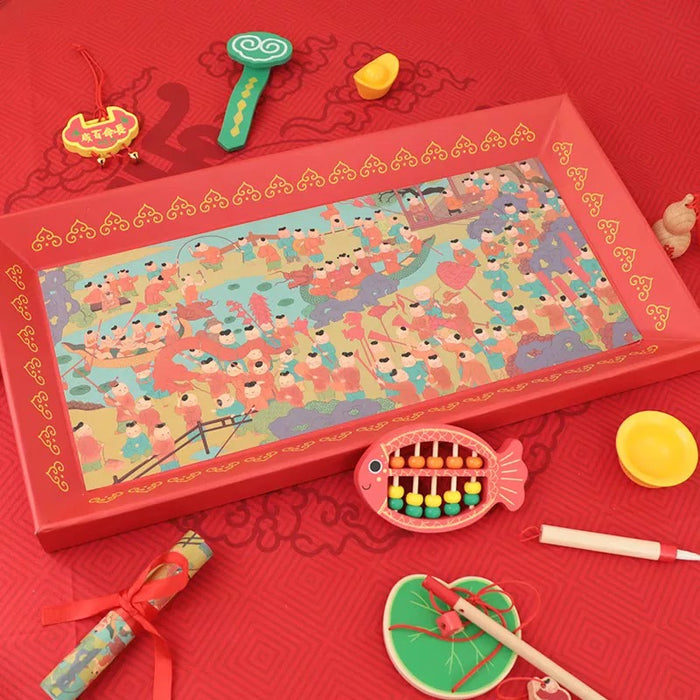 CLASSIC WORLD Chinese Zhuazhou Tradition Set可来赛抓周用品套装礼盒