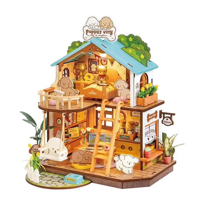 ROLIFE Puppy’s Cozy Villa DG169 若来DIY手工拼装模型 小狗别墅