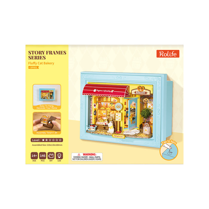 Rolife Fluffy Cat Bakery 3D Wooden Puzzle DP001 若来3D立体拼图 喵语麦香