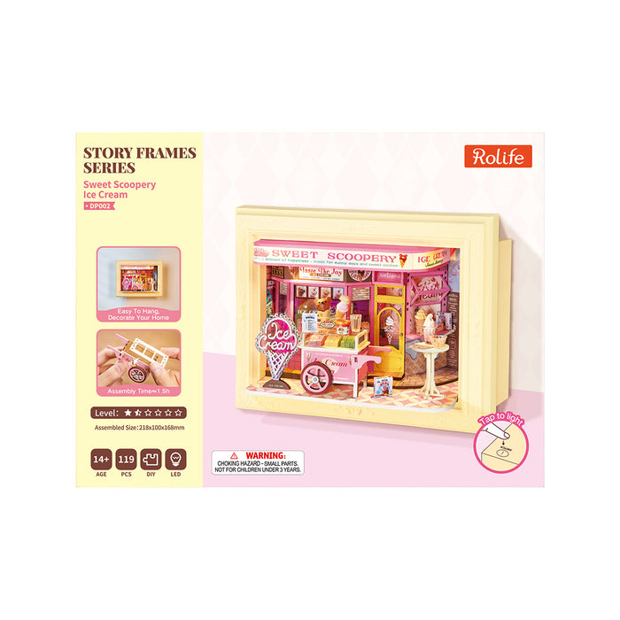 Rolife Sweet Scoopery Ice Cream 3D Wooden Puzzle DP002 若来3D立体拼图 缤纷甜筒