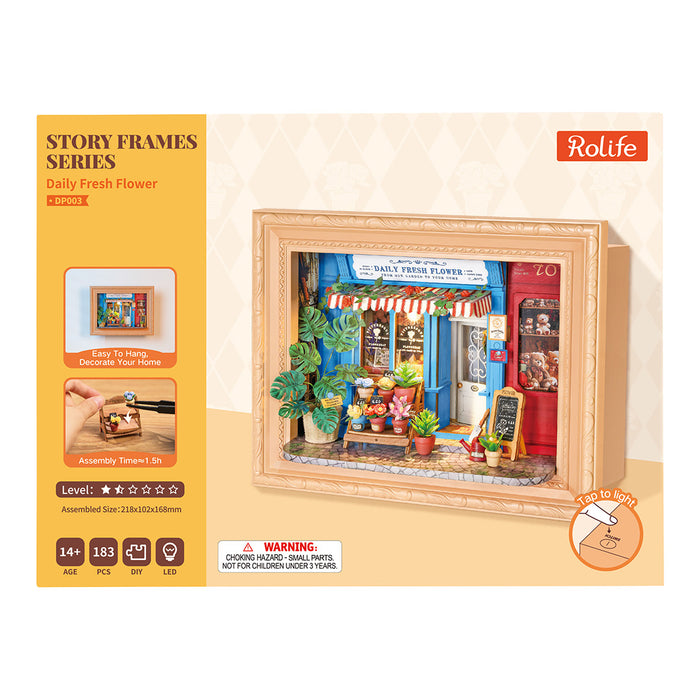 Rolife Daily Fresh Flower 3D Wooden Puzzle DP003 若来3D立体拼图 Flora花舍