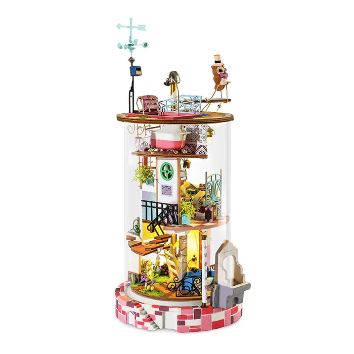ROLIFE Bloomy House DS002 3D Wooden Puzzle 若来DIY手工拼装模型 DS002 筑梦花间