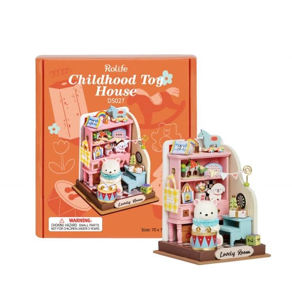 ROLIFE Childhood Toy House DS027 3D Wooden Puzzle 若来DIY手工拼装模型 DS027 童梦玩屋